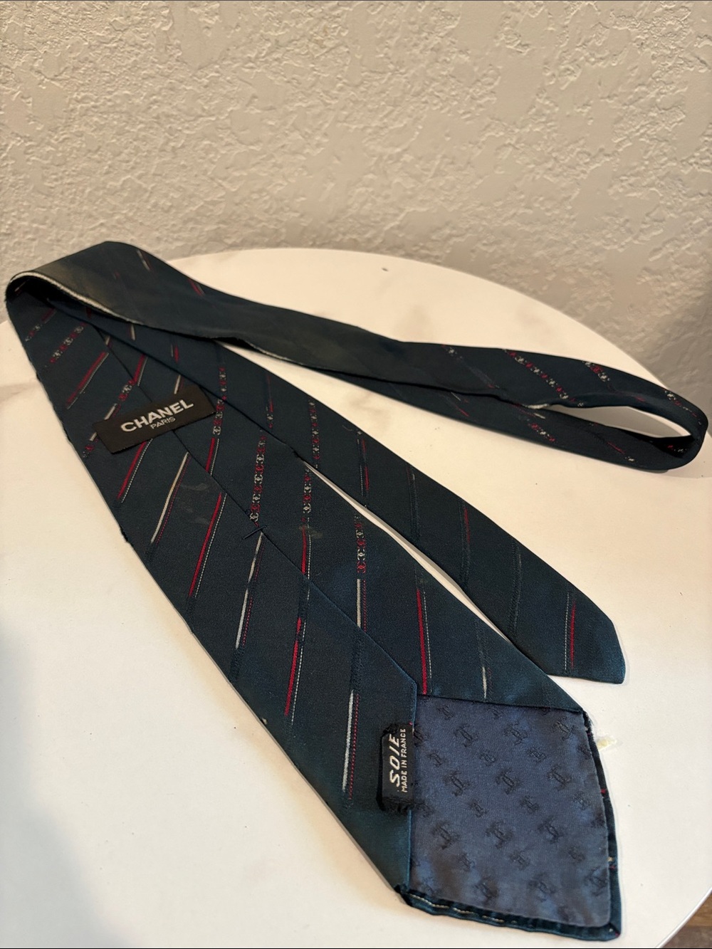 Celine, Loewe, Chanel, Dunhil Men's Silk Tie - Multi-Color Set 5pcs - Picture 11 of 14
